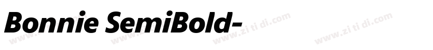 Bonnie SemiBold字体转换